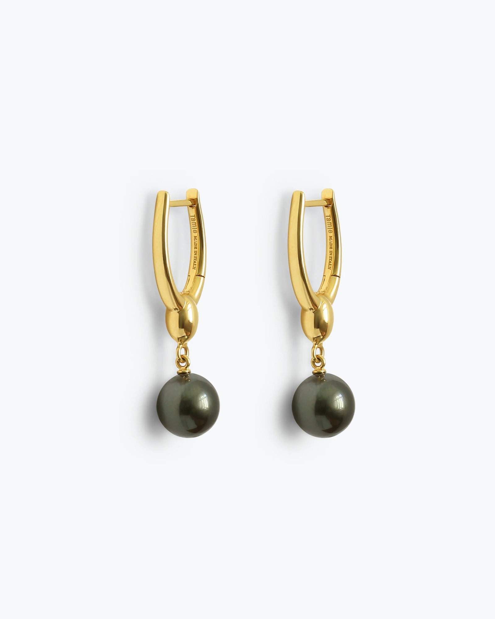 ARC EARRINGS - TAHITIAN PEARLS - GOLD
