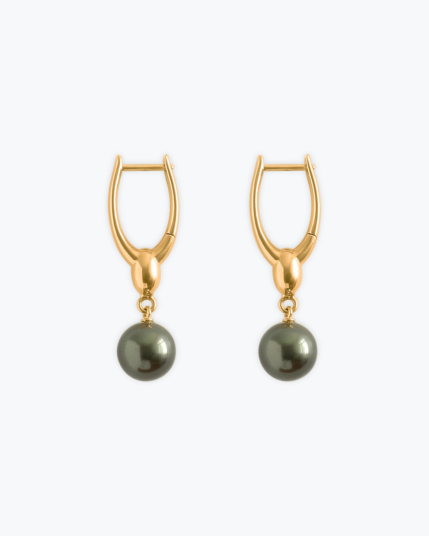 ARC EARRINGS - TAHITIAN PEARLS - GOLD