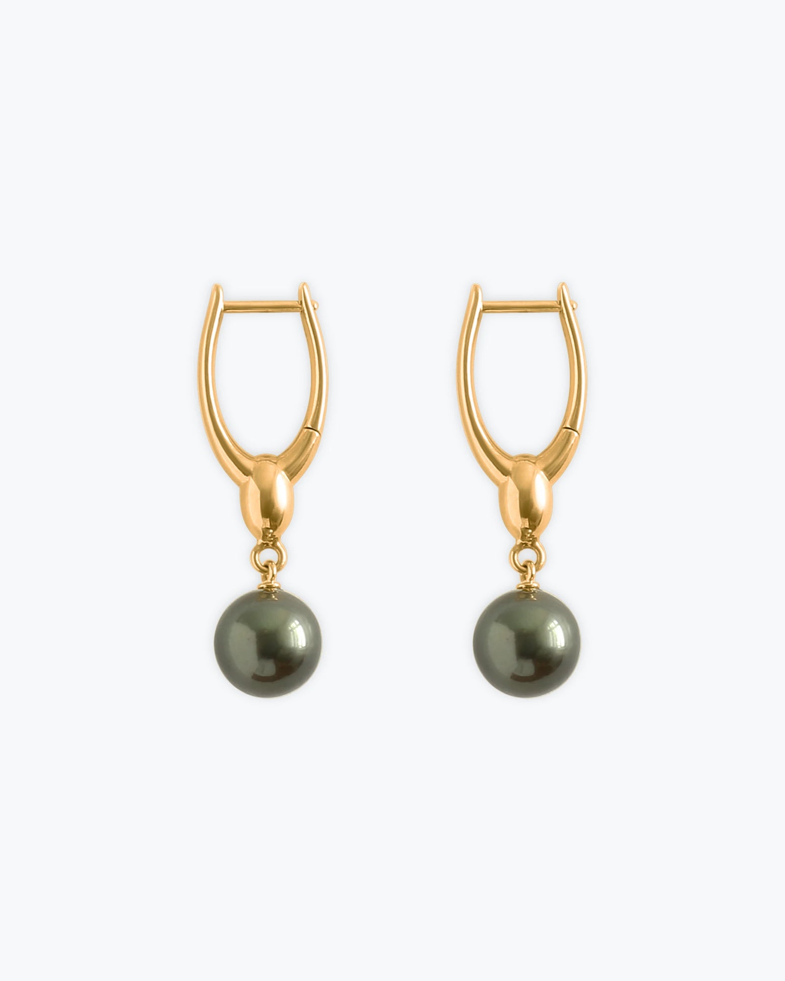 ARC EARRINGS - TAHITIAN PEARLS - GOLD