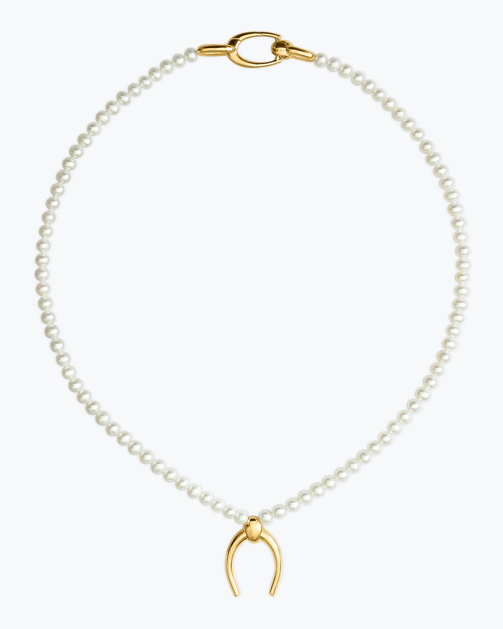 ARC PENDANT - PEARL COLLAR - GOLD