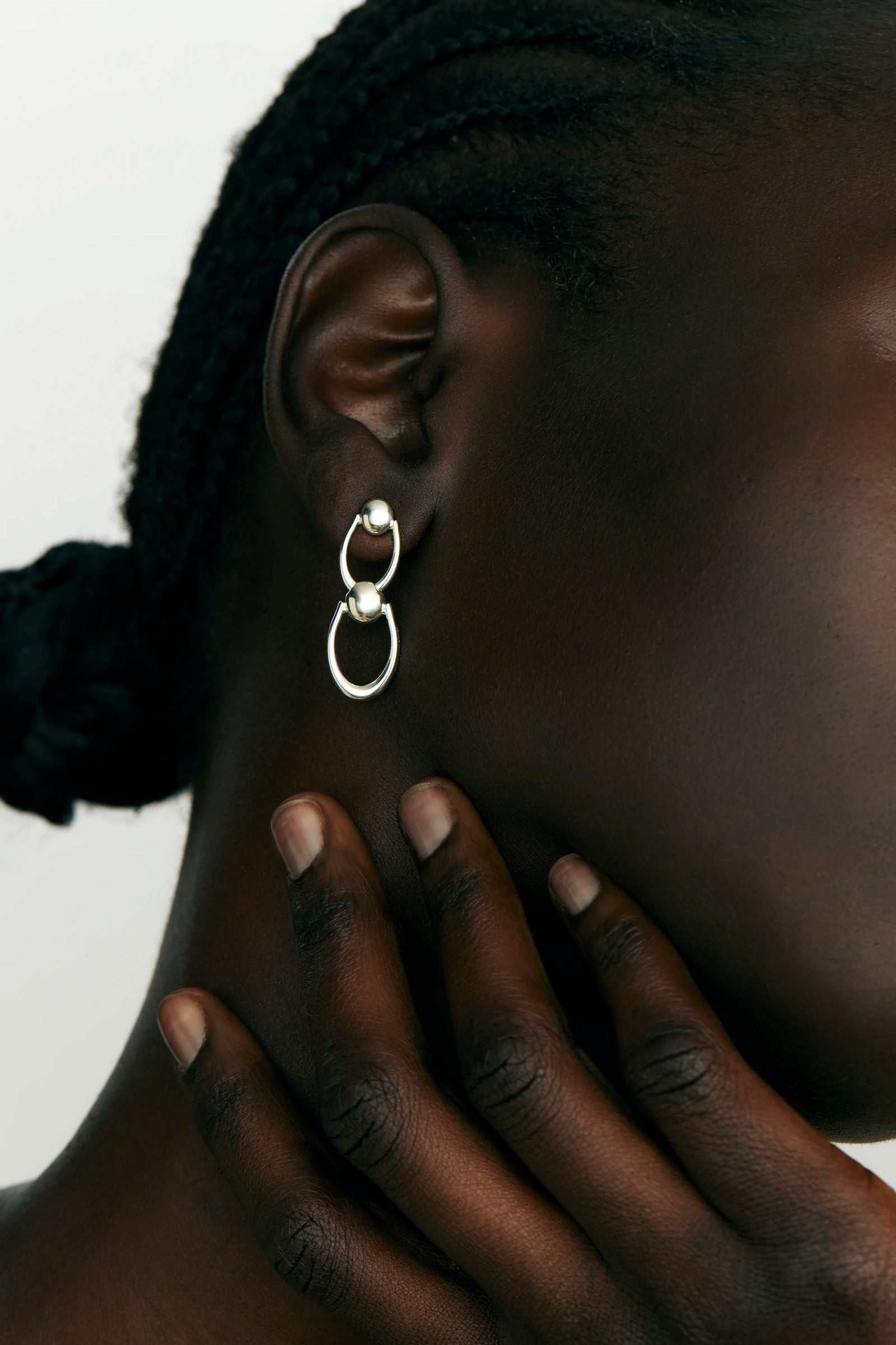 ARC FRONTAL - DROP EARRINGS - SILVER