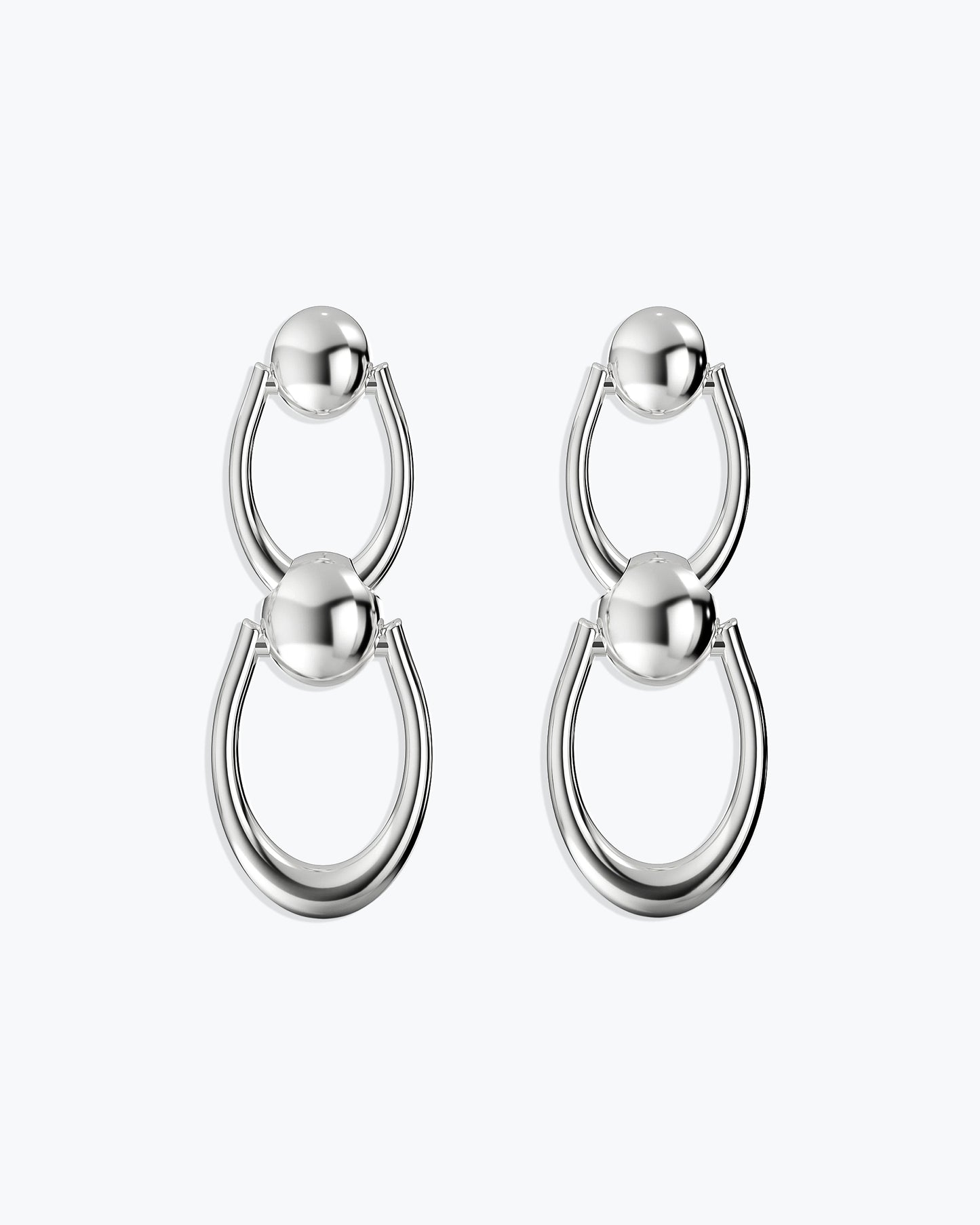 ARC FRONTAL – TROPFEN-OHRRINGE – SILBER