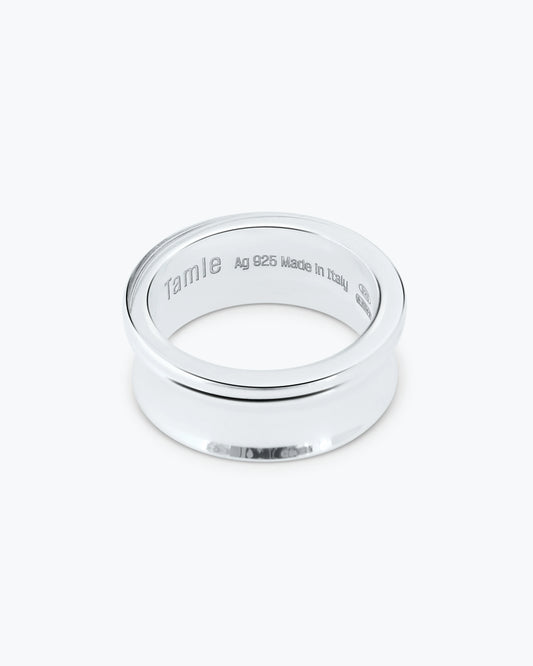ARC RING - TRIPLE CURVE - SILVER