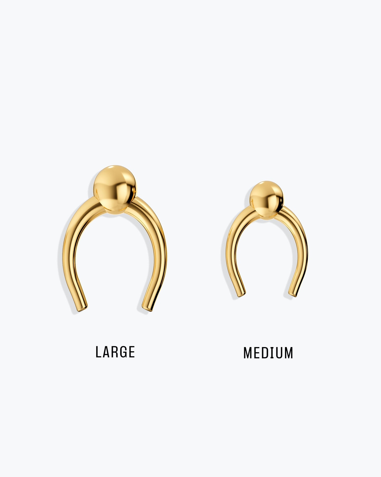 ARC STUD EARRINGS - GOLD