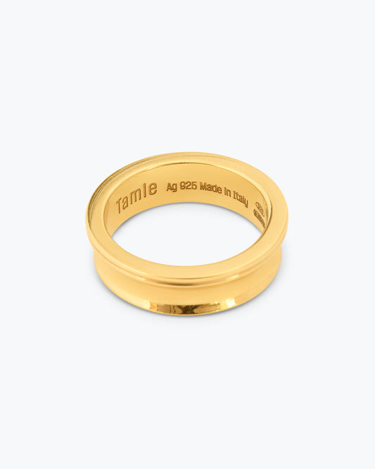ARC RING - TRIPLE CURVE - GOLD