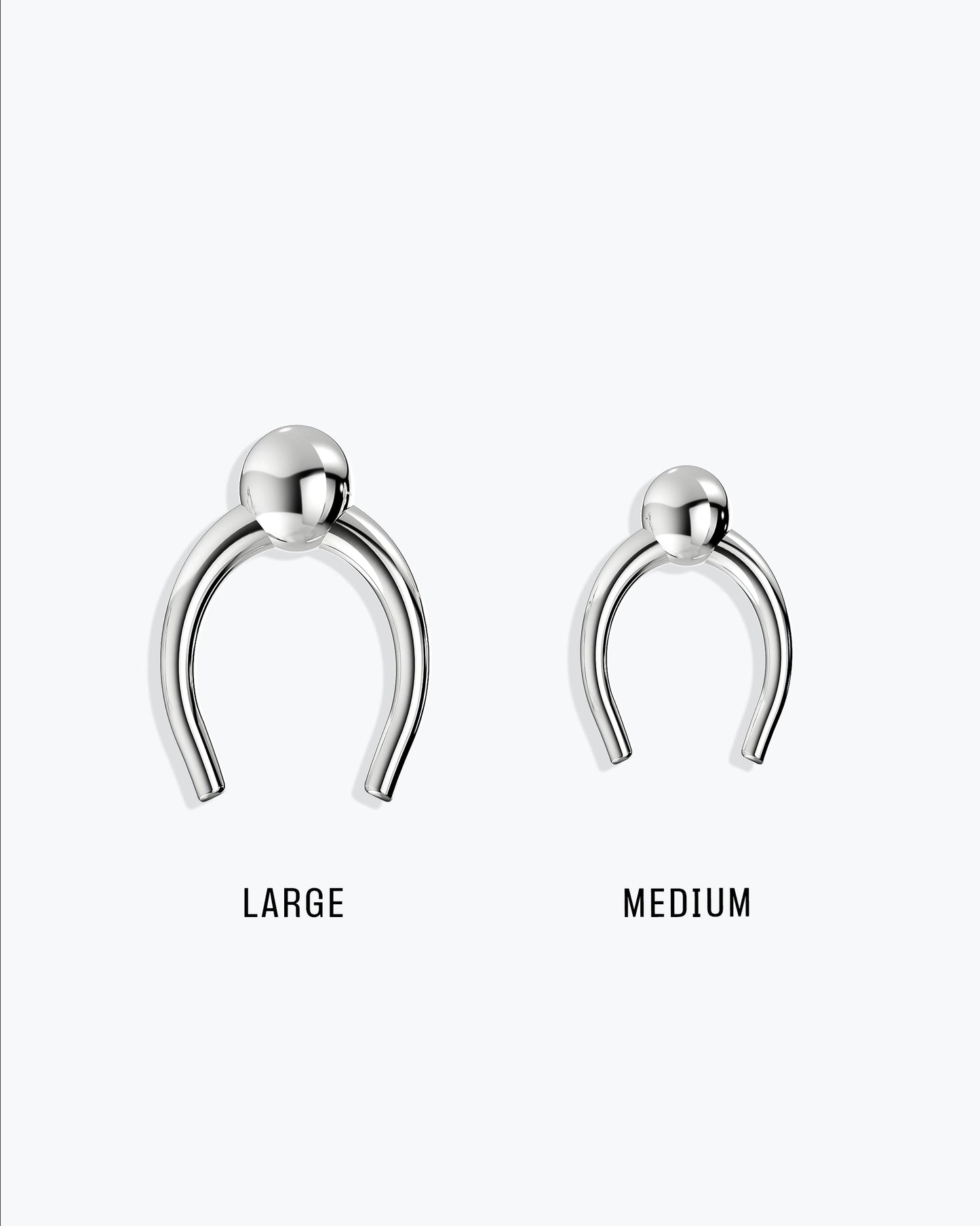 ARC STUD EARRINGS - SILVER