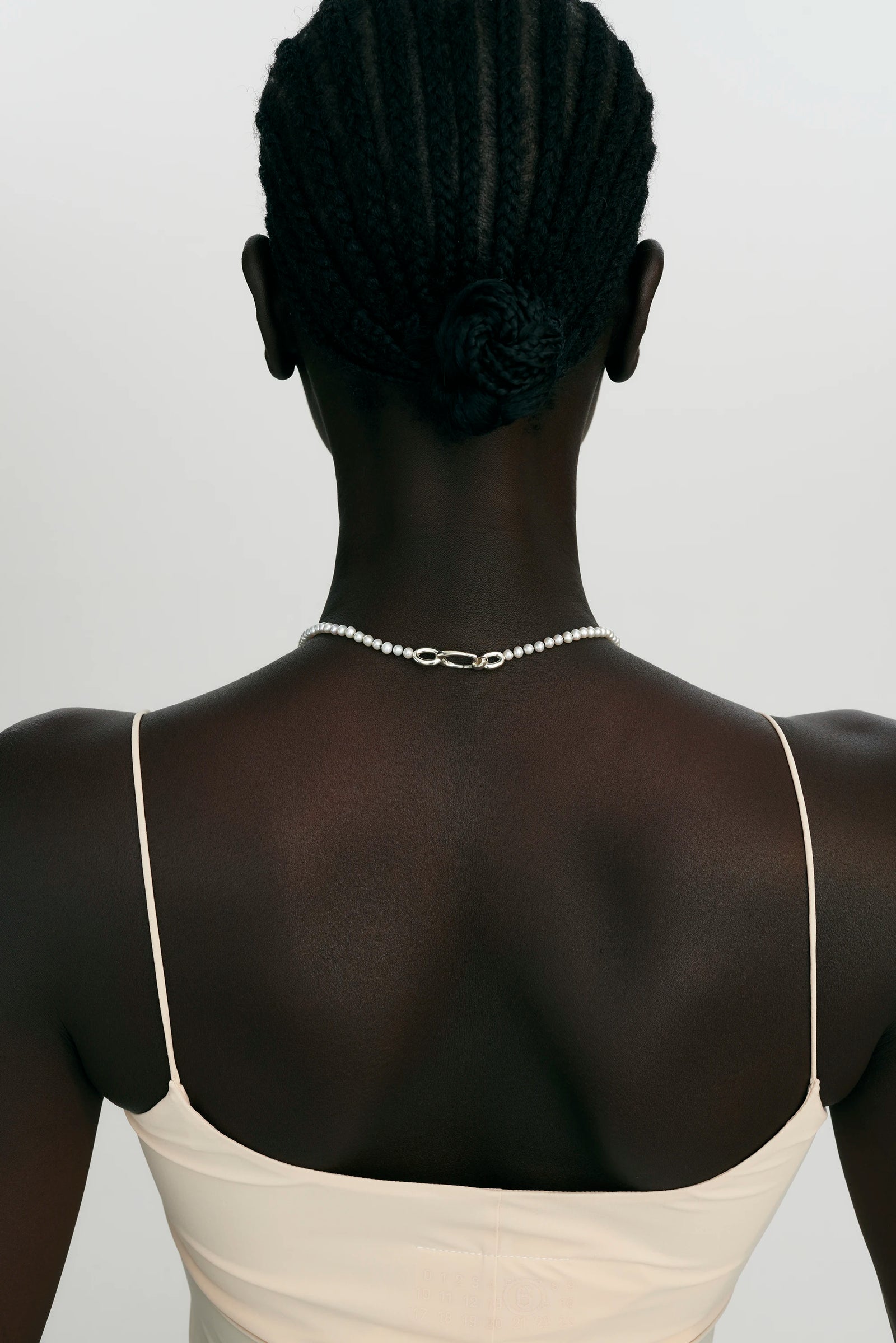 ARC PENDANT - PEARL COLLAR - SILVER