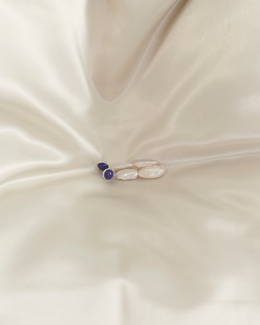 Gaia Drop Earrings - Lapis Lazuli