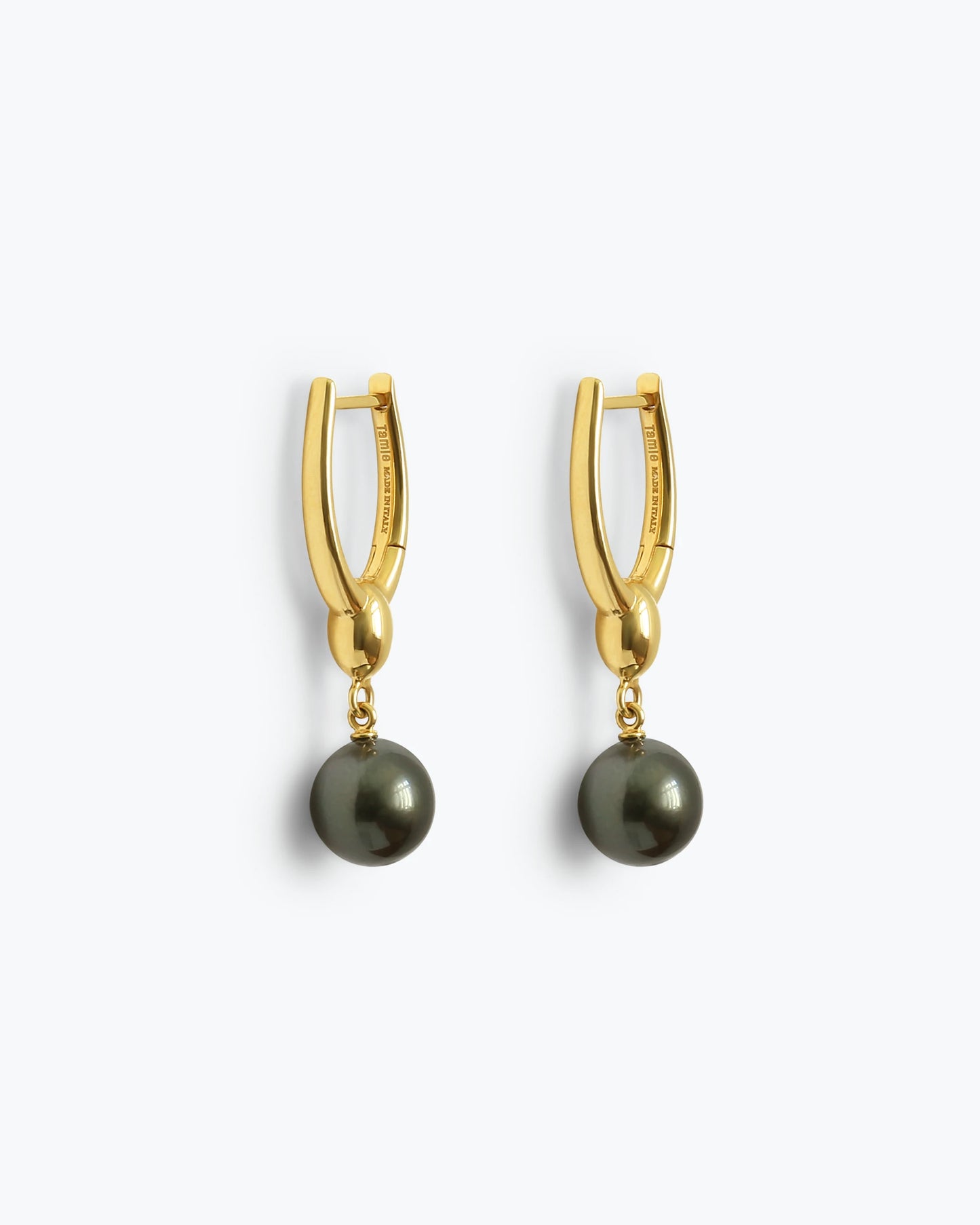ARC EARRINGS - TAHITIAN PEARLS - GOLD