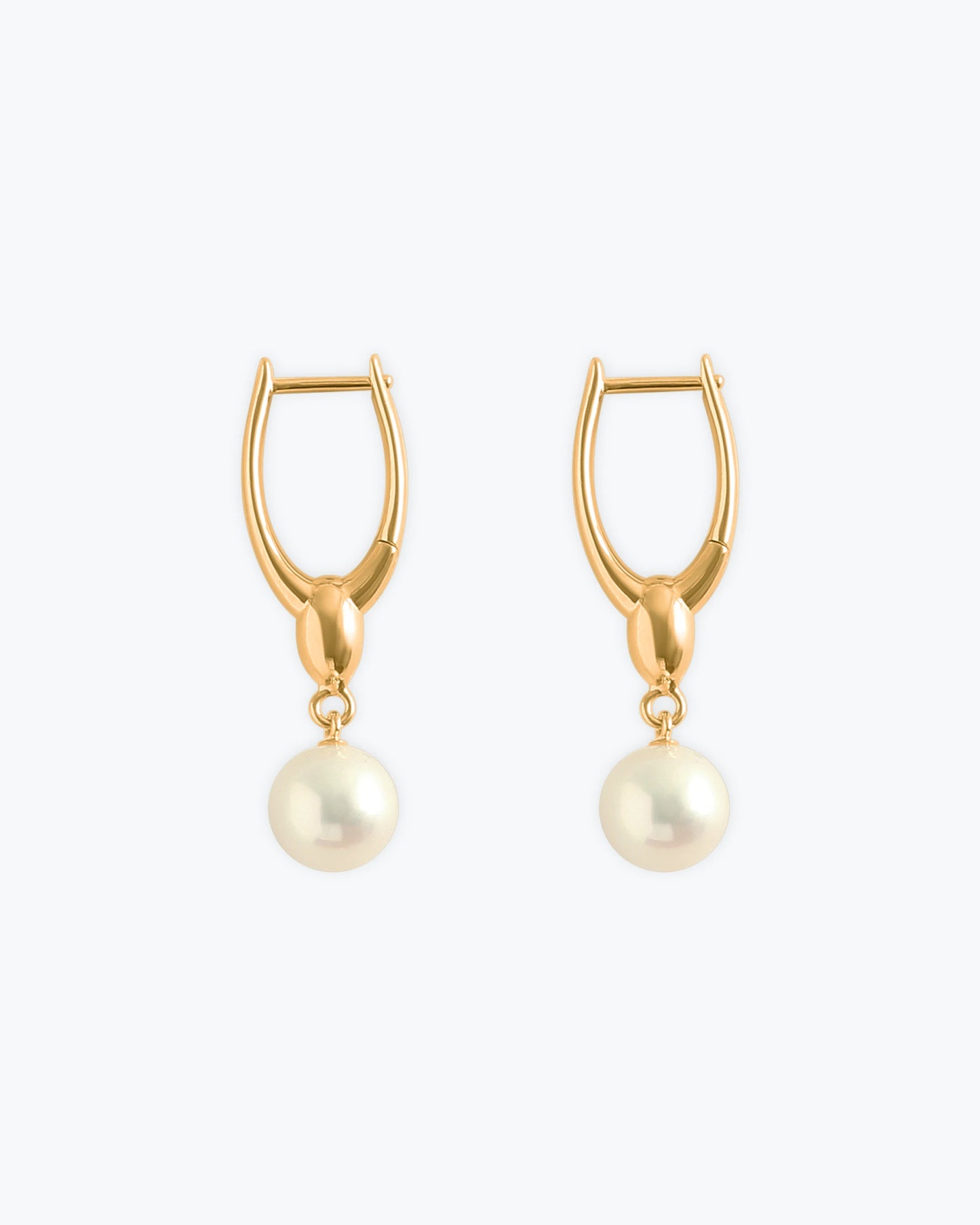 ARC PEARLS EARRINGS - GOLD