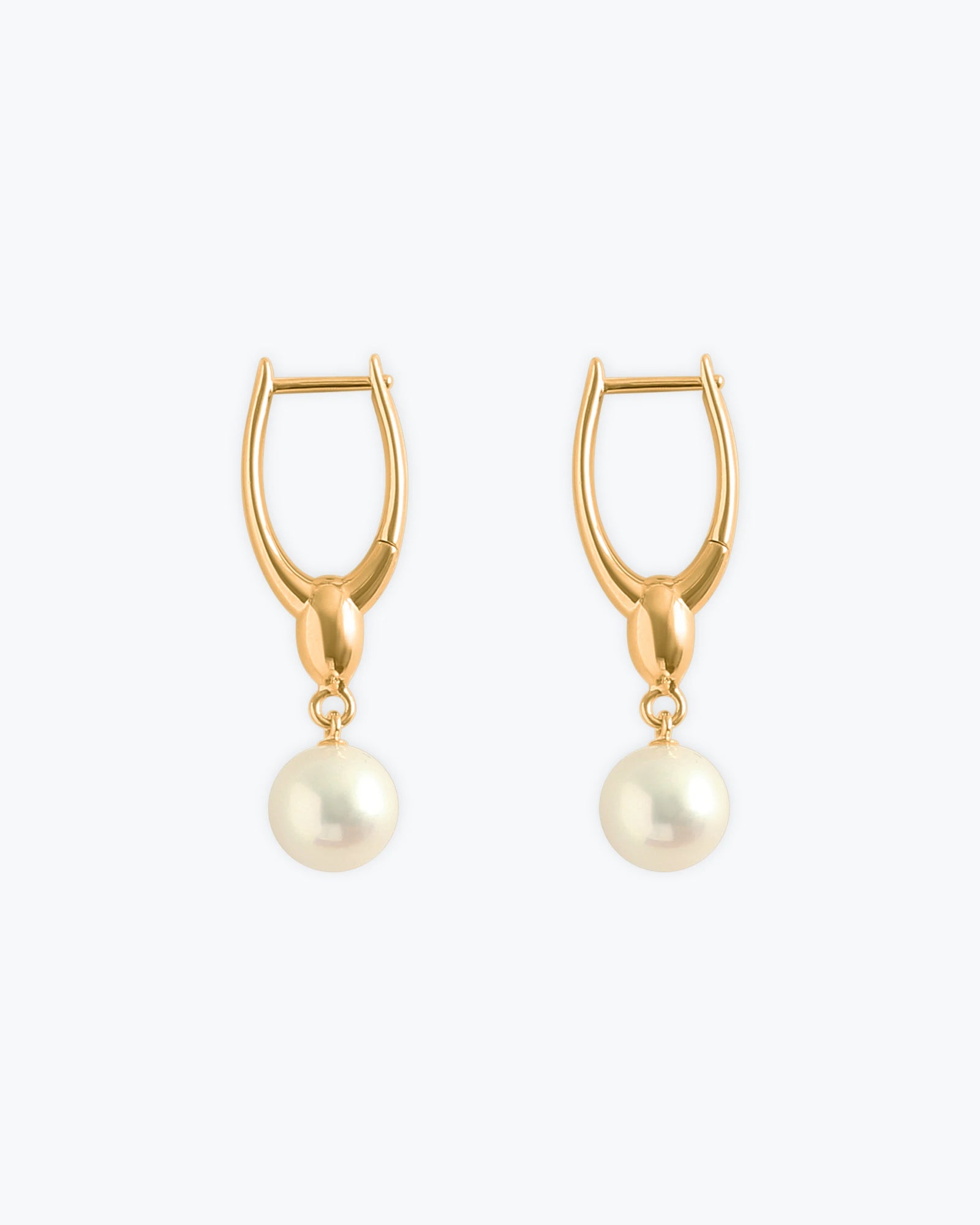 ARC PEARLS EARRINGS - GOLD