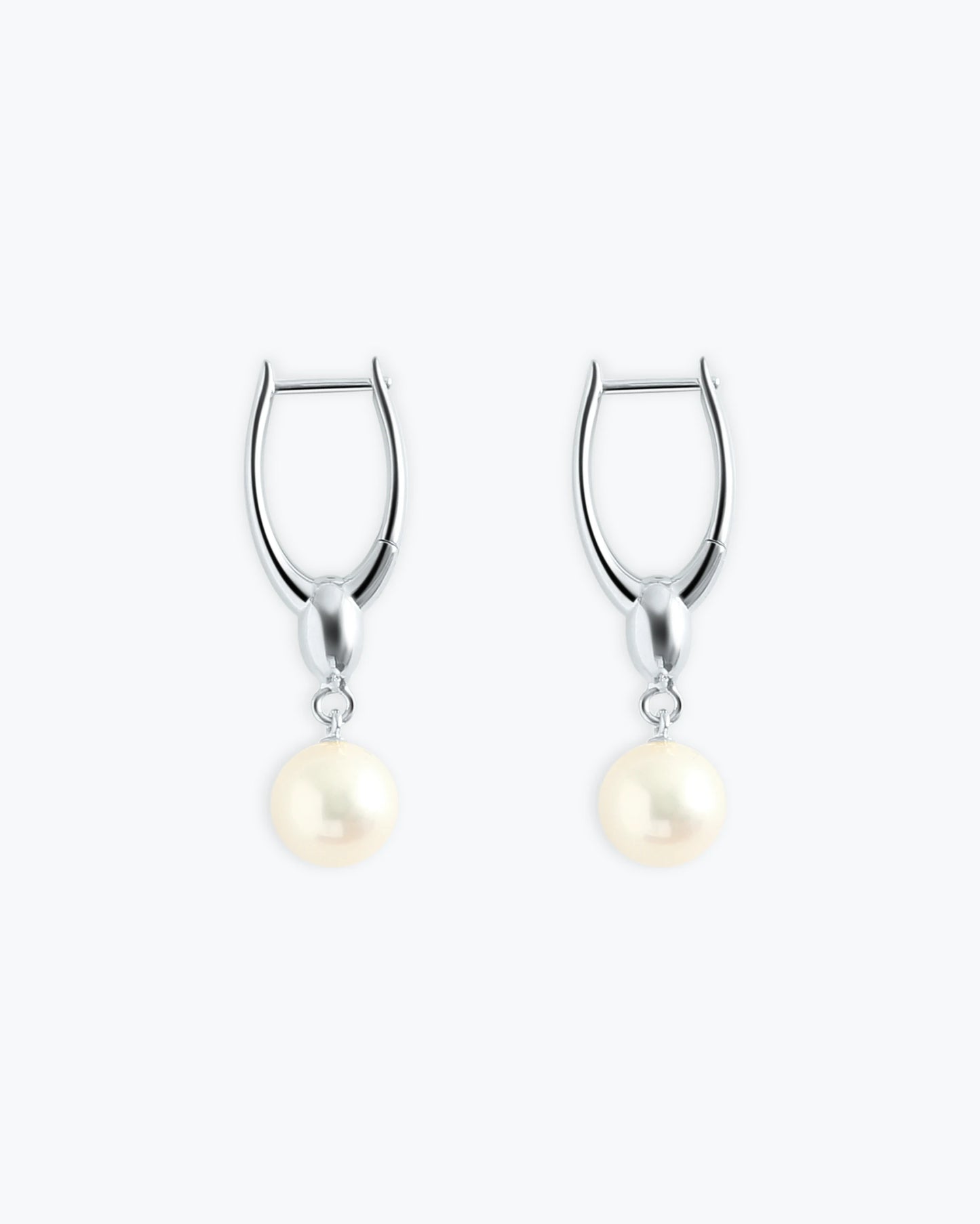 ARC PEARLS EARRINGS - SILVER