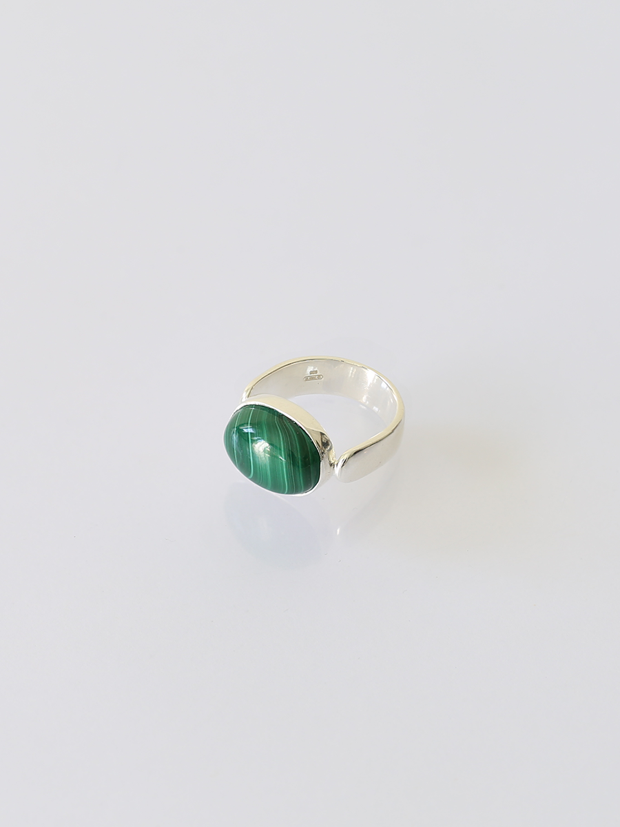 Lea Bold Ring - Malachite