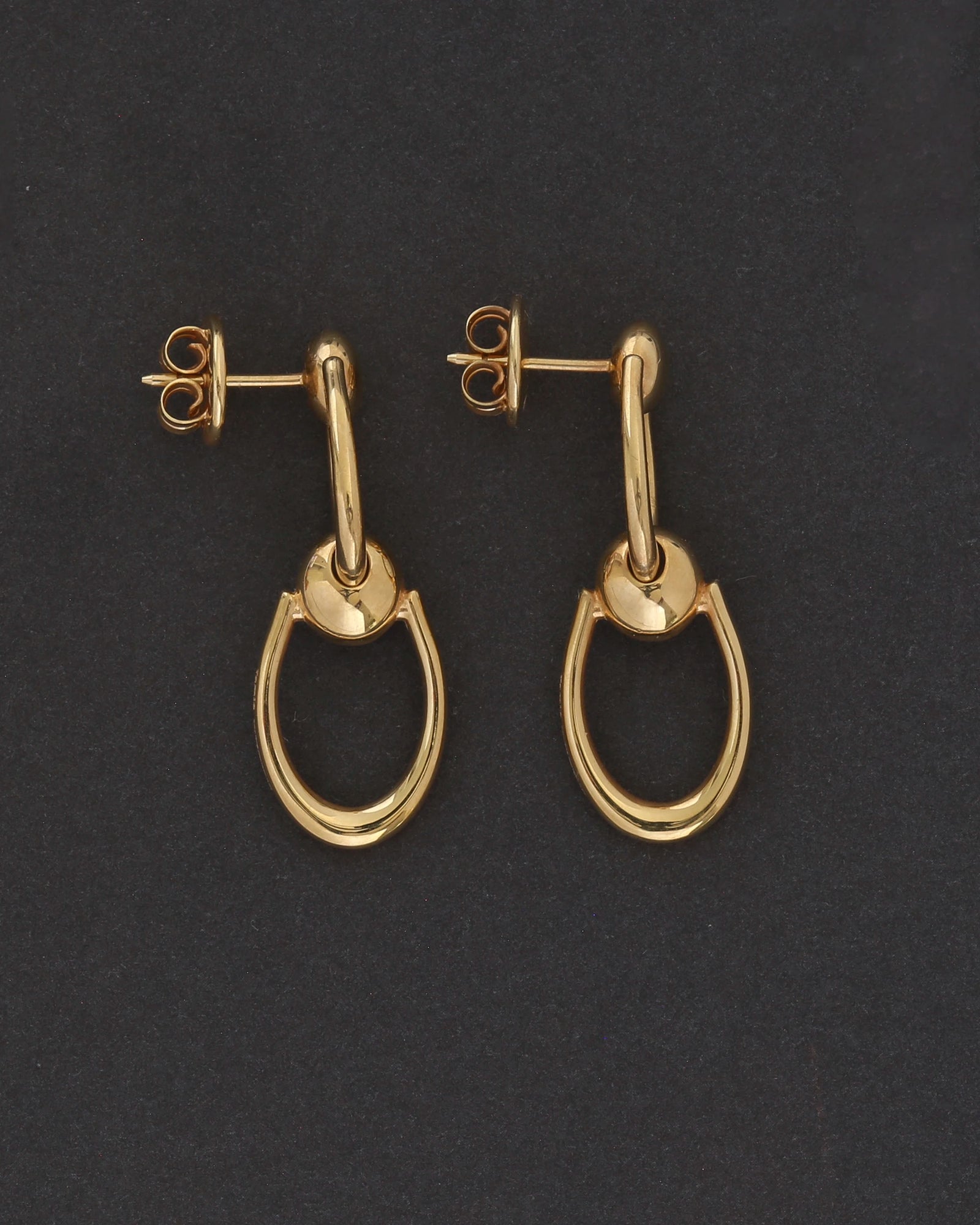 ARC OHRHÄNGER - ROTATED PATTERN - GOLD