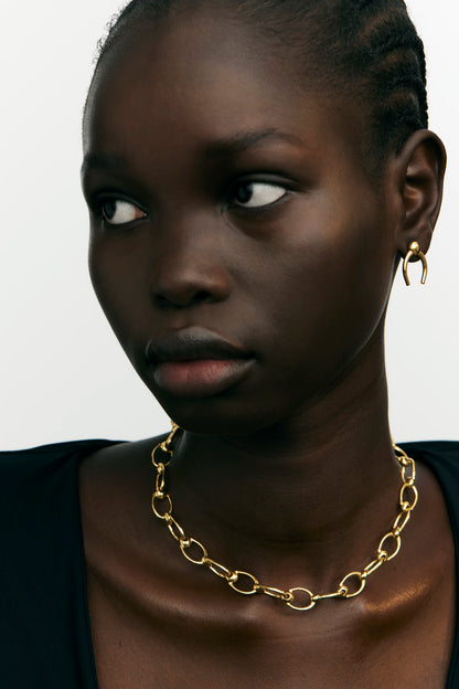 ARC STUD EARRINGS - GOLD