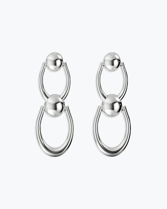 ARC FRONTAL – TROPFEN-OHRRINGE – SILBER