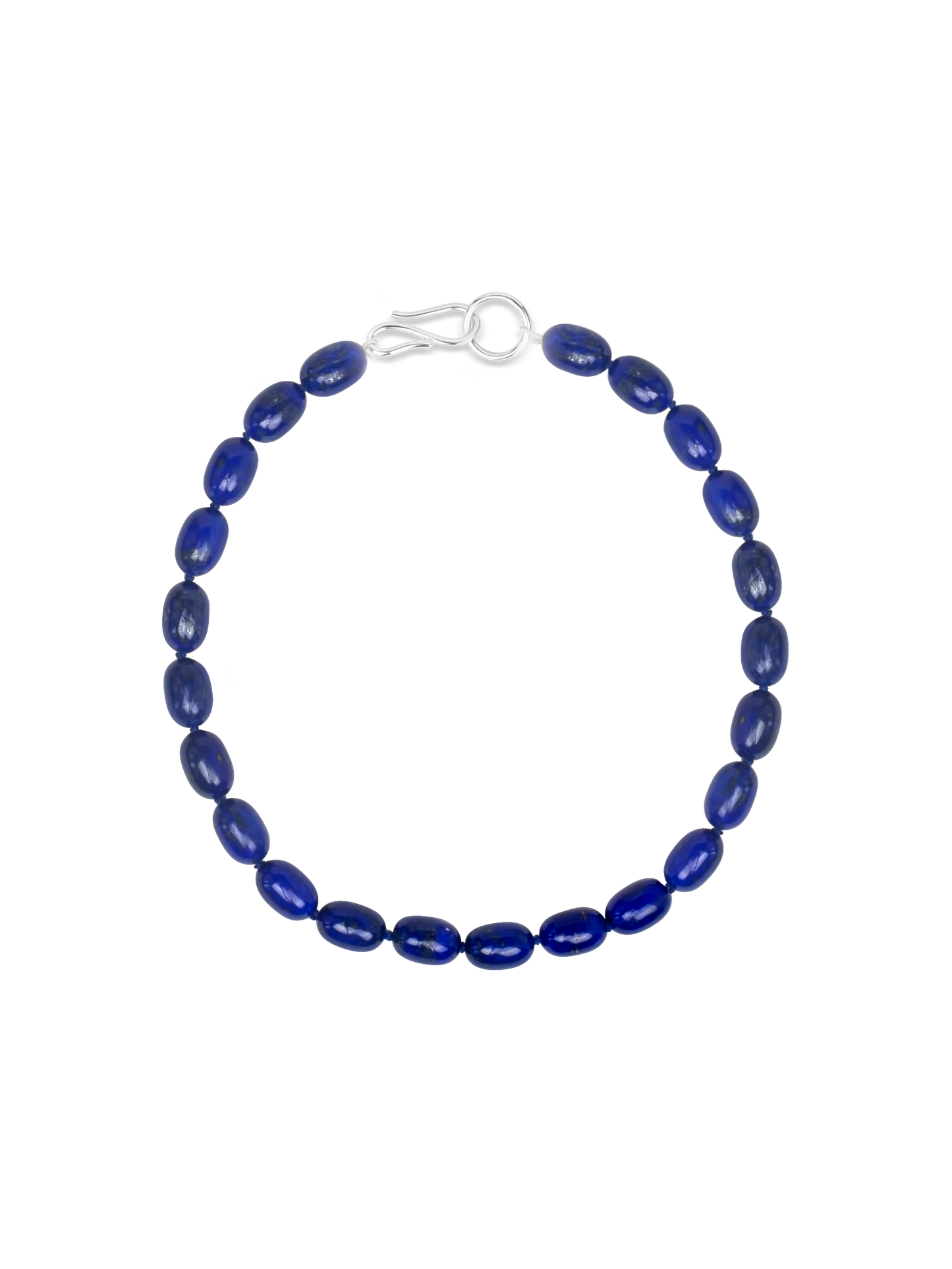 Oval Lapis Collar