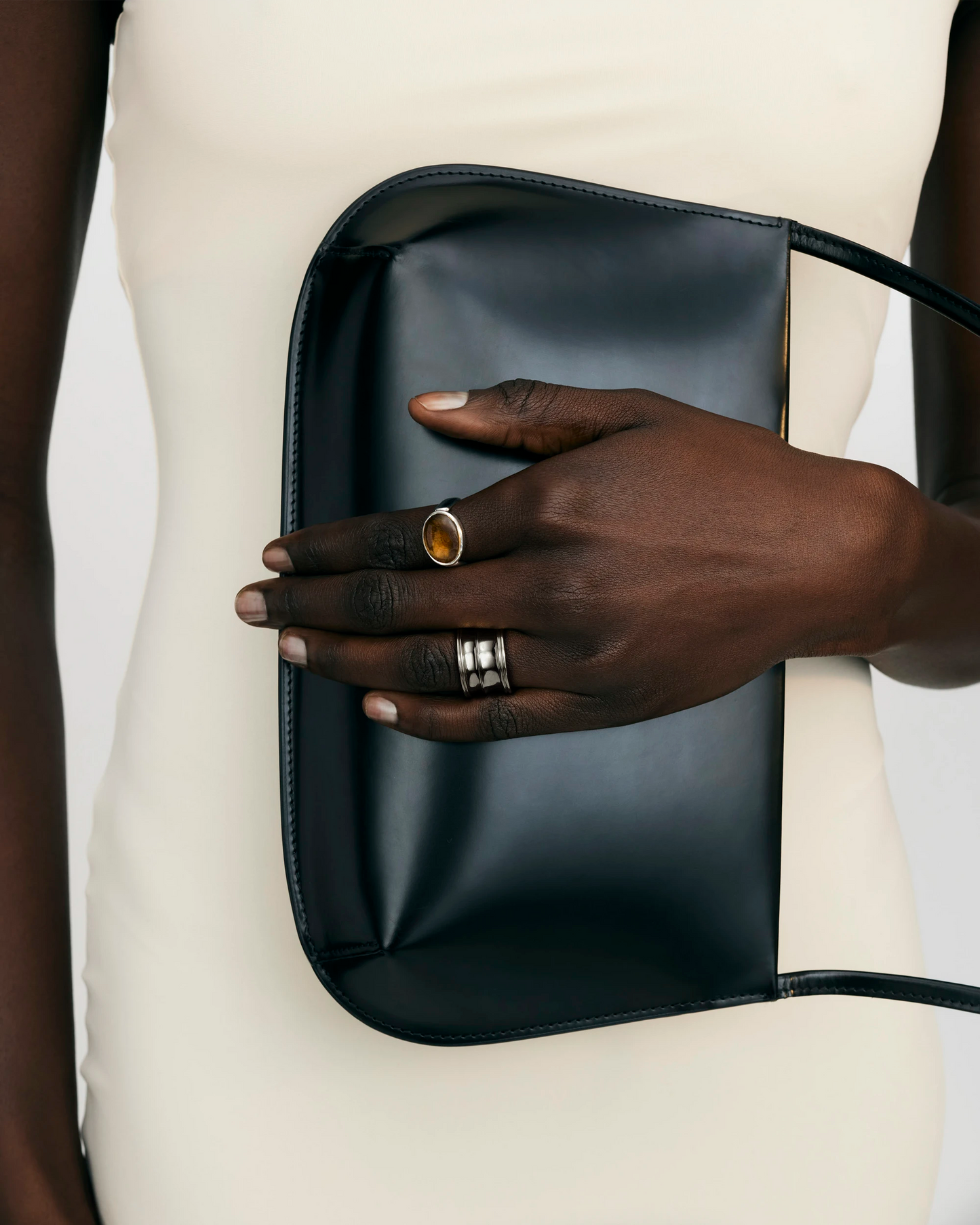 ARC RING - TRIPLE CURVE - SILVER